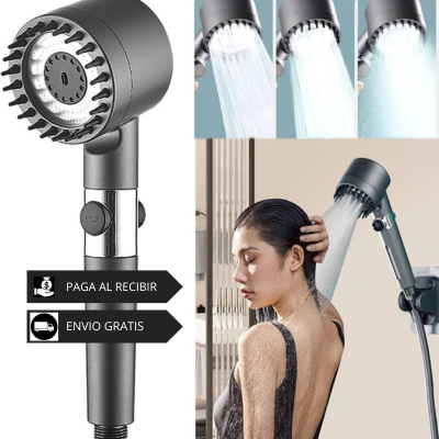 EcoSpa Shower| Cabezal de ducha con masajeador 4 en 1